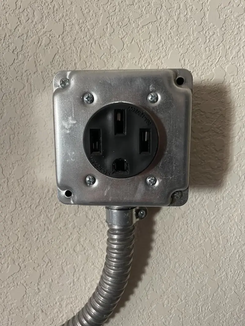NEMA 14-50 outlet installed for Electrical Panel Upgrade in Shady Shores